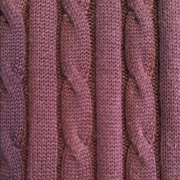 Plum Cable Knit Sweater Dress - Picture 4 of 8